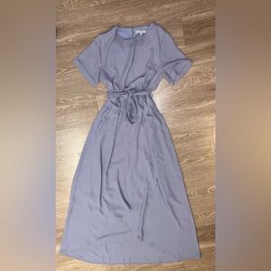 Stevie Hender High Low Gray Dress
